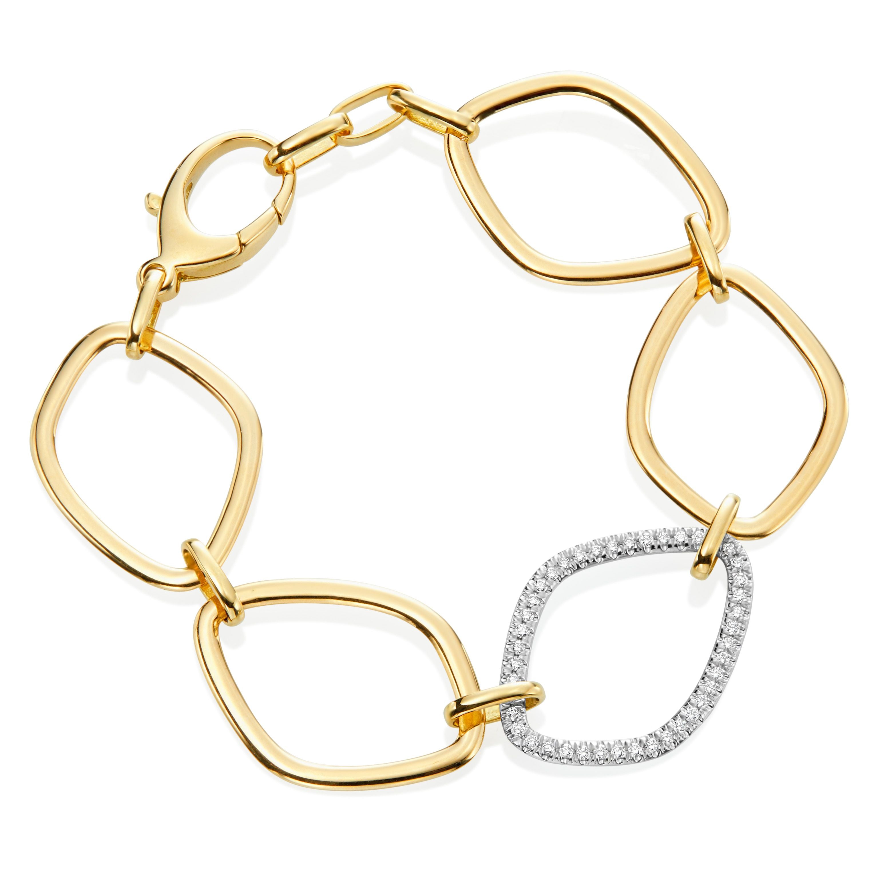 Gumuchian 18k Yellow Gold and Diamond Gallet Bracelet