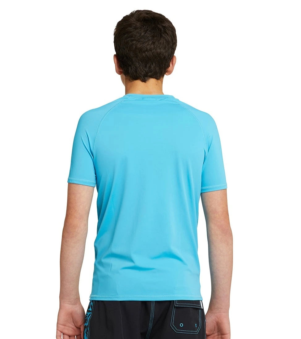 Boys - Short Sleeve Rashie - Storm Blue