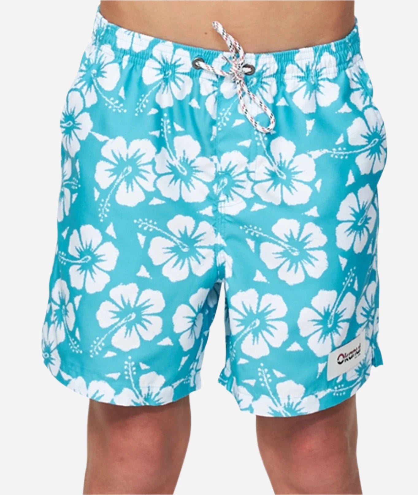 Boys - Swim Short - Hibiscus Aqua