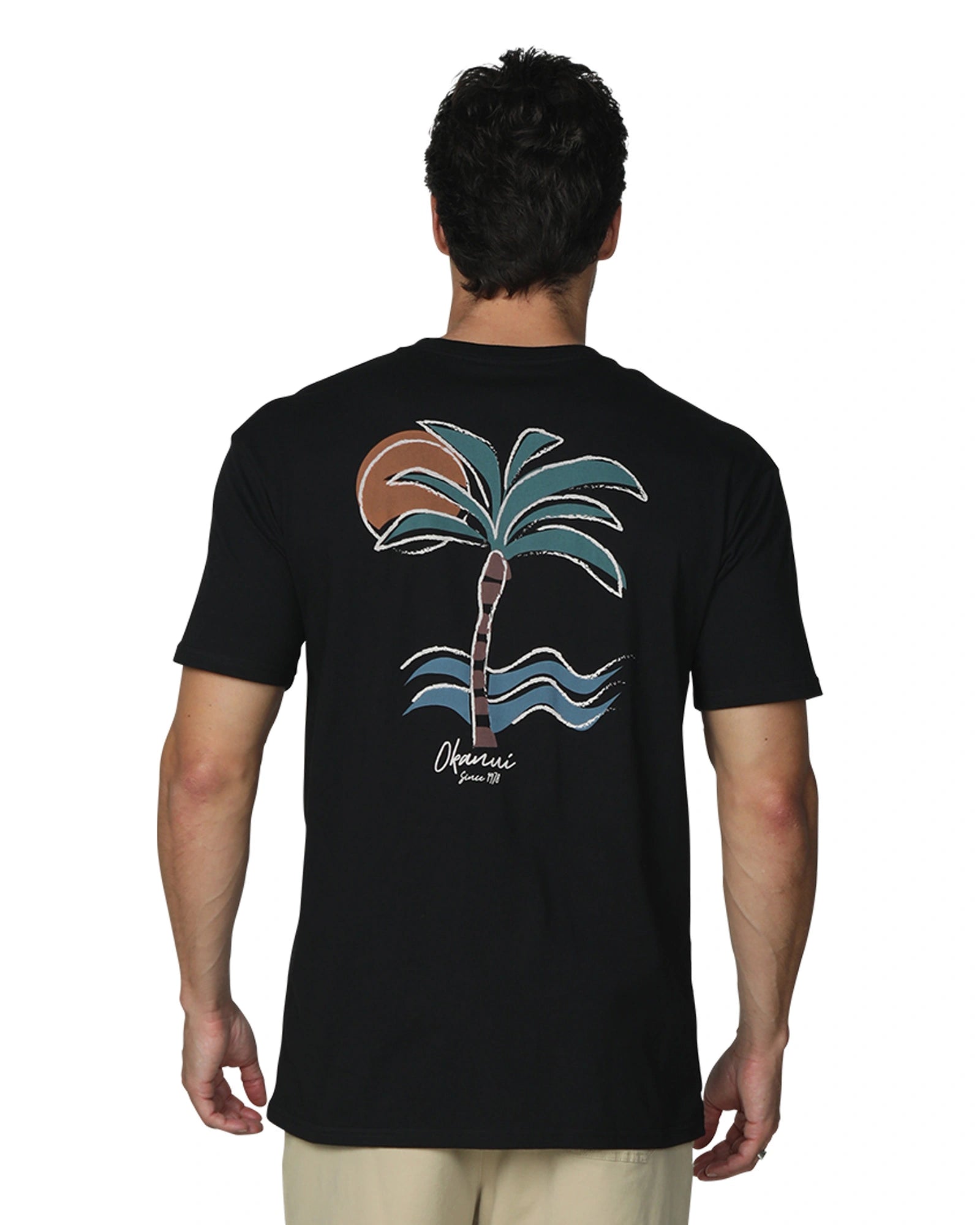 Mens - T-Shirt - Island Nights - Black