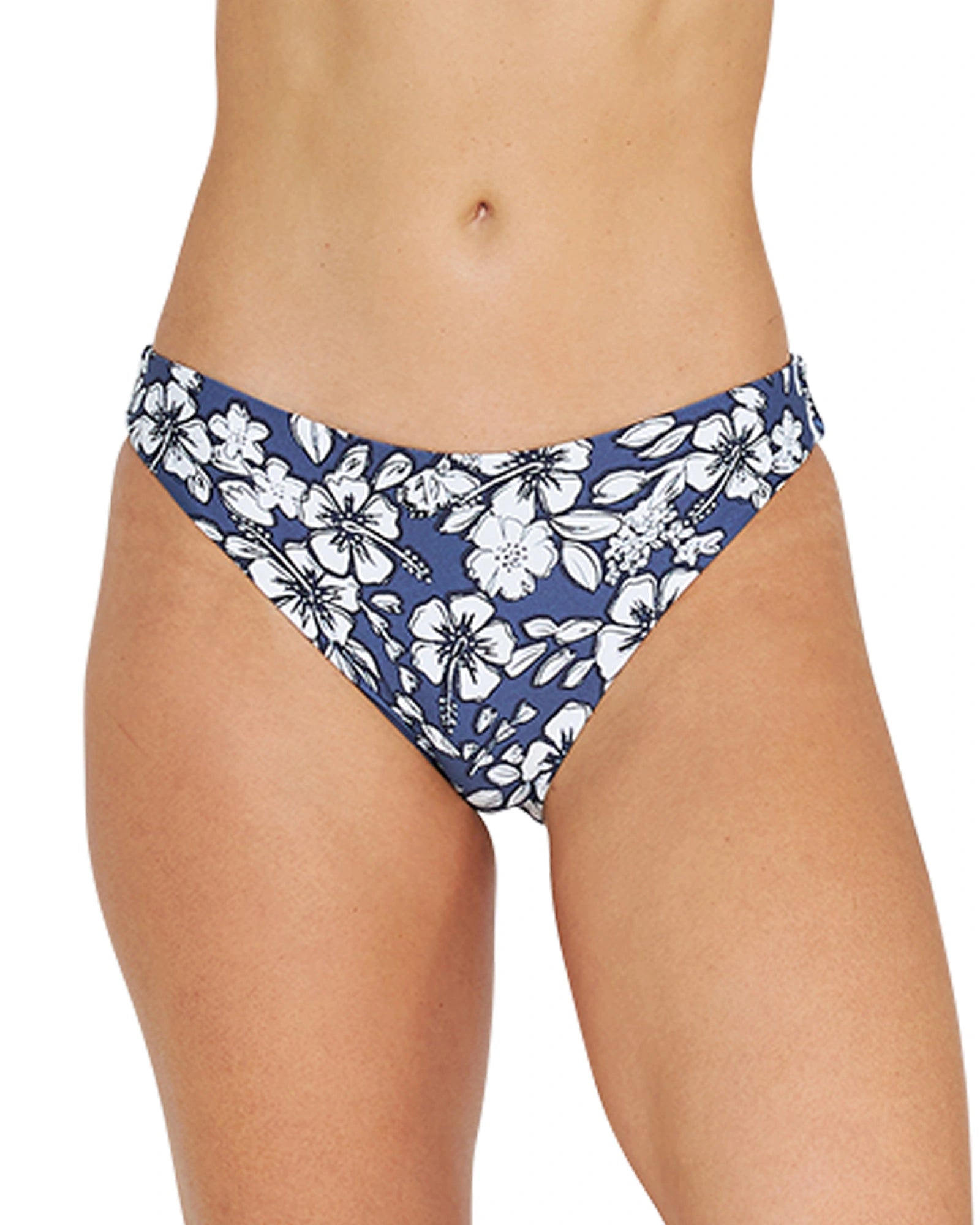 Womens - Swim Bottom - Ariel - Flower Garden Navy