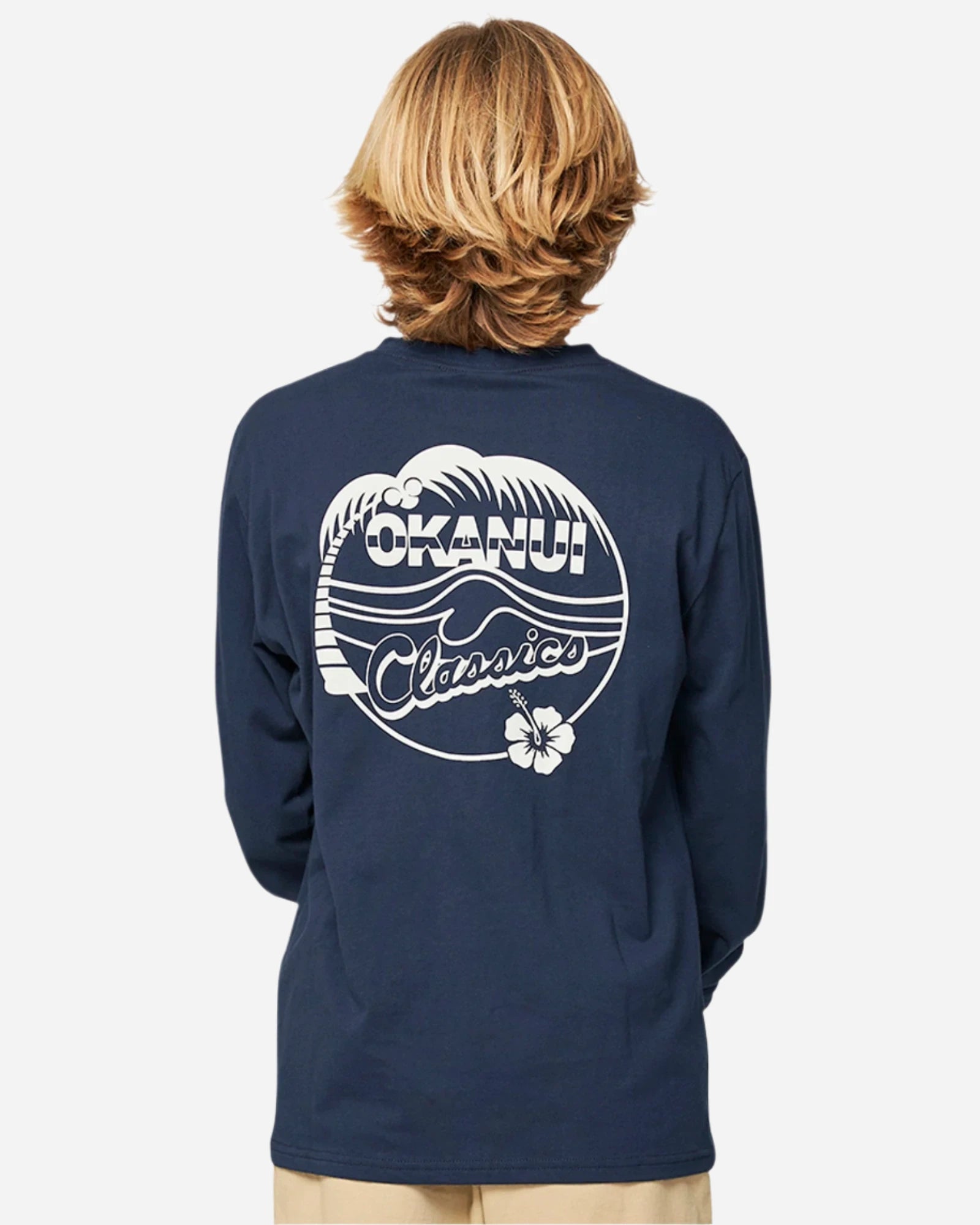 Boys - Long Sleeve T-Shirt - Classic Badge - Navy