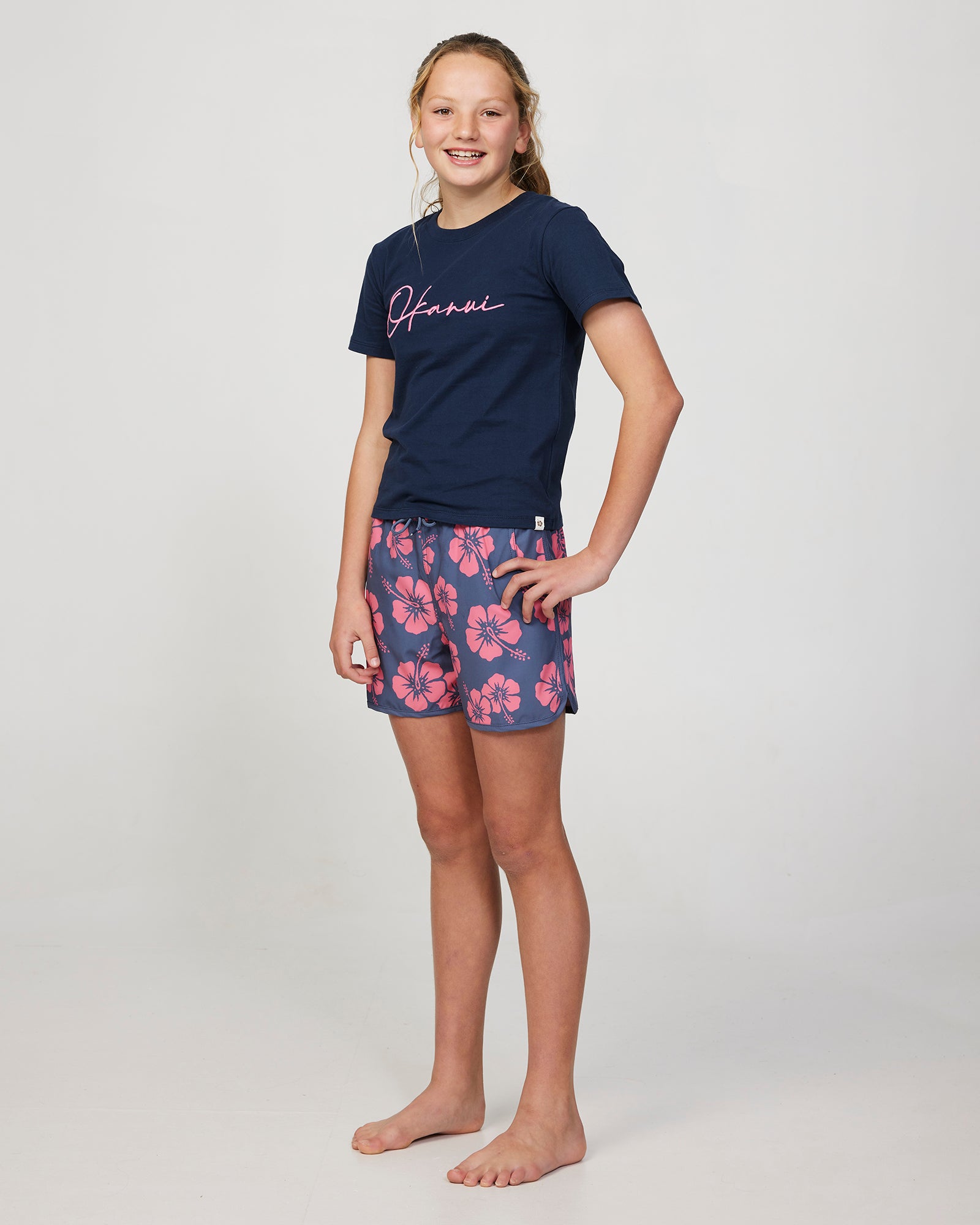 Girls - T-shirt - Signature Tee - Navy