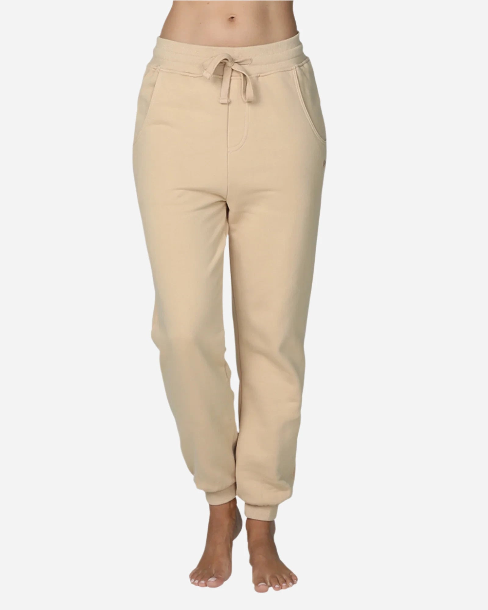 Womens - Track Pant - Logo Trackie - Natural