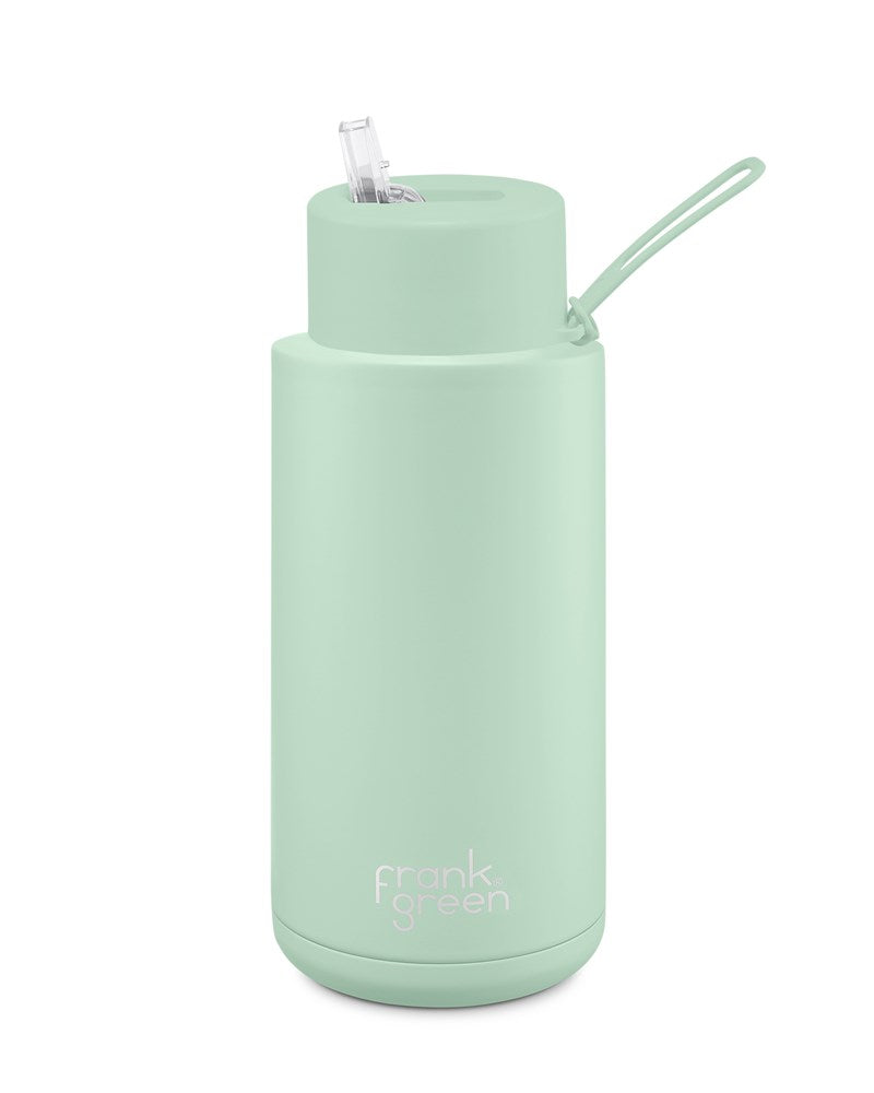 Frank Green - Drink Bottle - 34 oz - Reusable Bottle - Mint Gelato