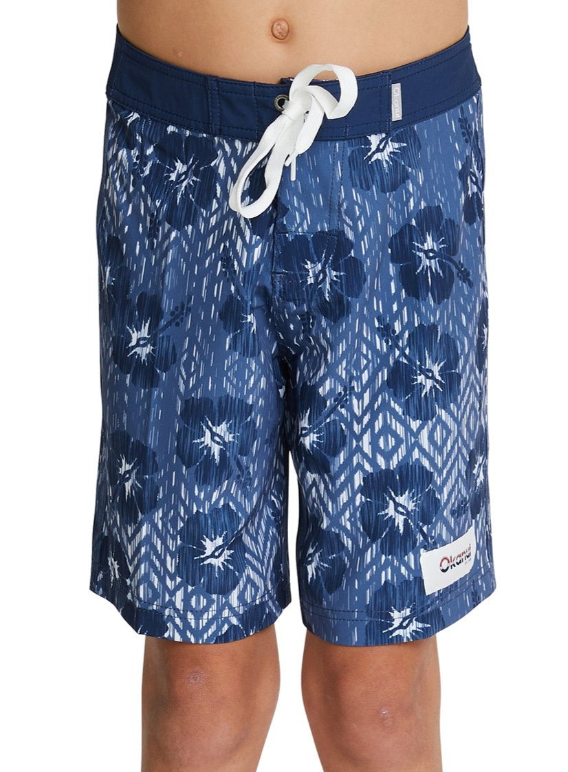 Kids Board Shorts - Ikat Navy Boardrider – Okanui