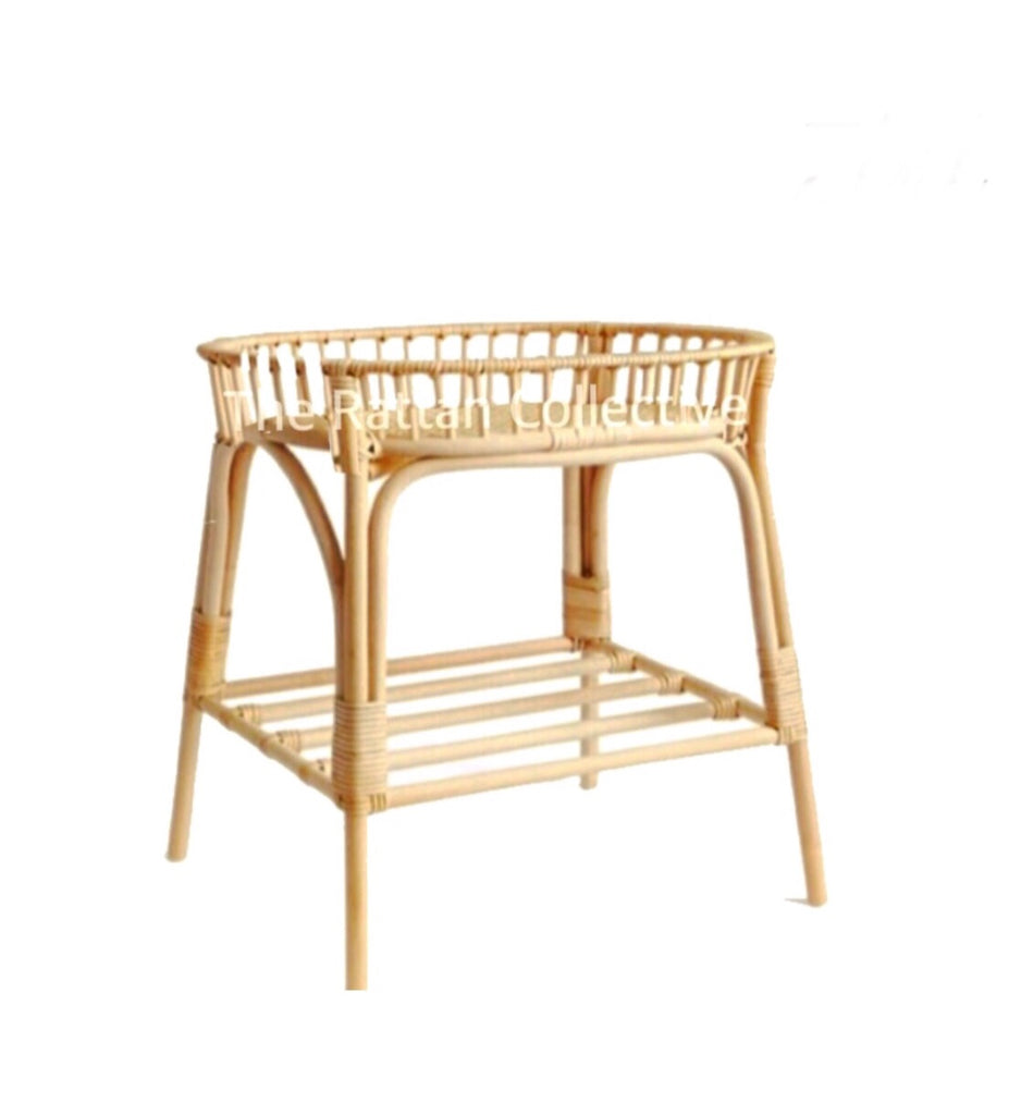 wicker changing table