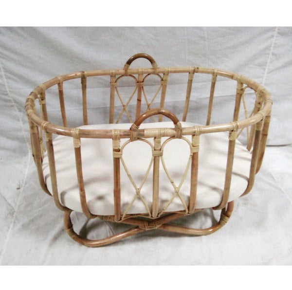 wicker baby doll moses basket australia