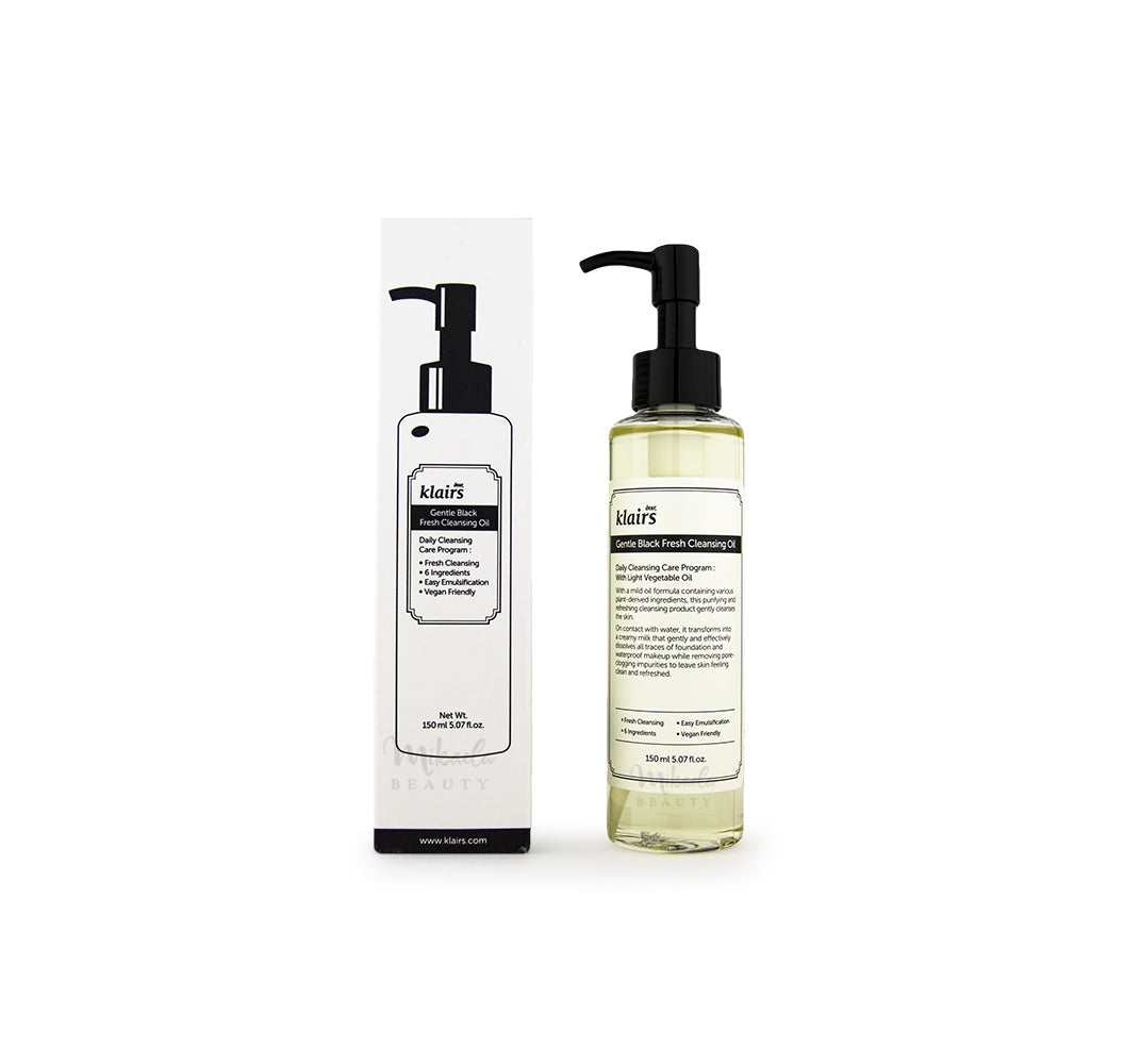 Klairs gentle black cleansing oil. Гидрофильное масло Klairs gentle Black Fresh Cleansing Oil. Dear, Klairs gentle Black Fresh Cleansing Oil 30ml. Гидрофильное масло Dear Klairs. Dear, Klairs масло очищающее - gentle Black Fresh Cleansing Oil, 150мл.