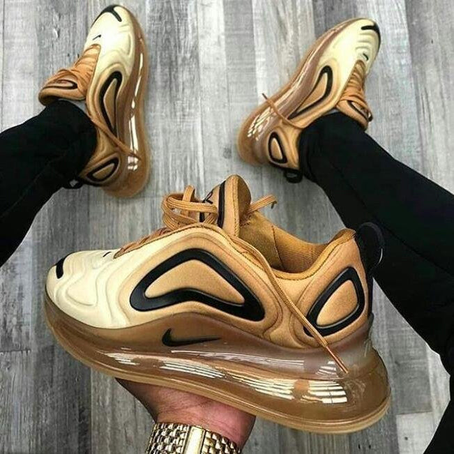 Nike Air Max 720 Woman Men Fashion Sneakers Shoes Golden