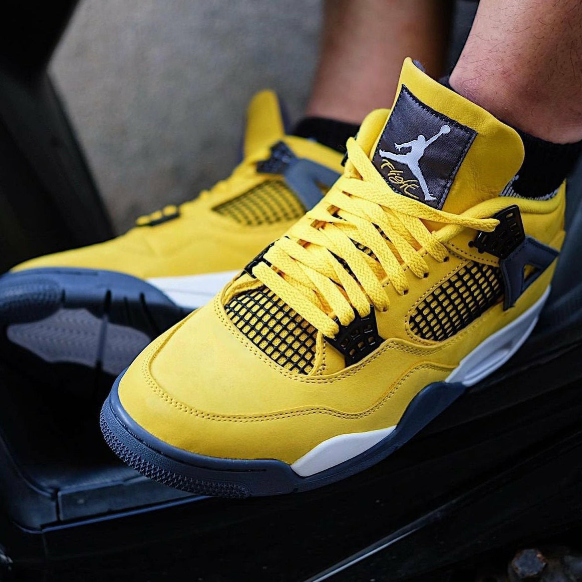 Nike Air Jordan 4 Retro Lightning Sneakers Shoesw