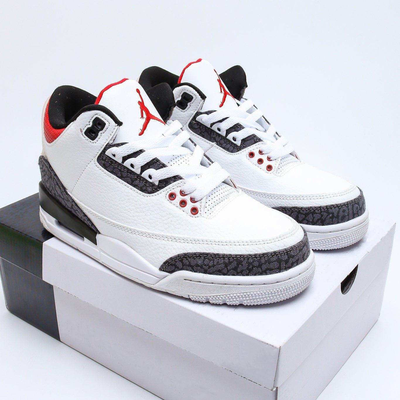 Nike Air Jordan 3 Retro SE Fire Red Denim Sneakers Shoes