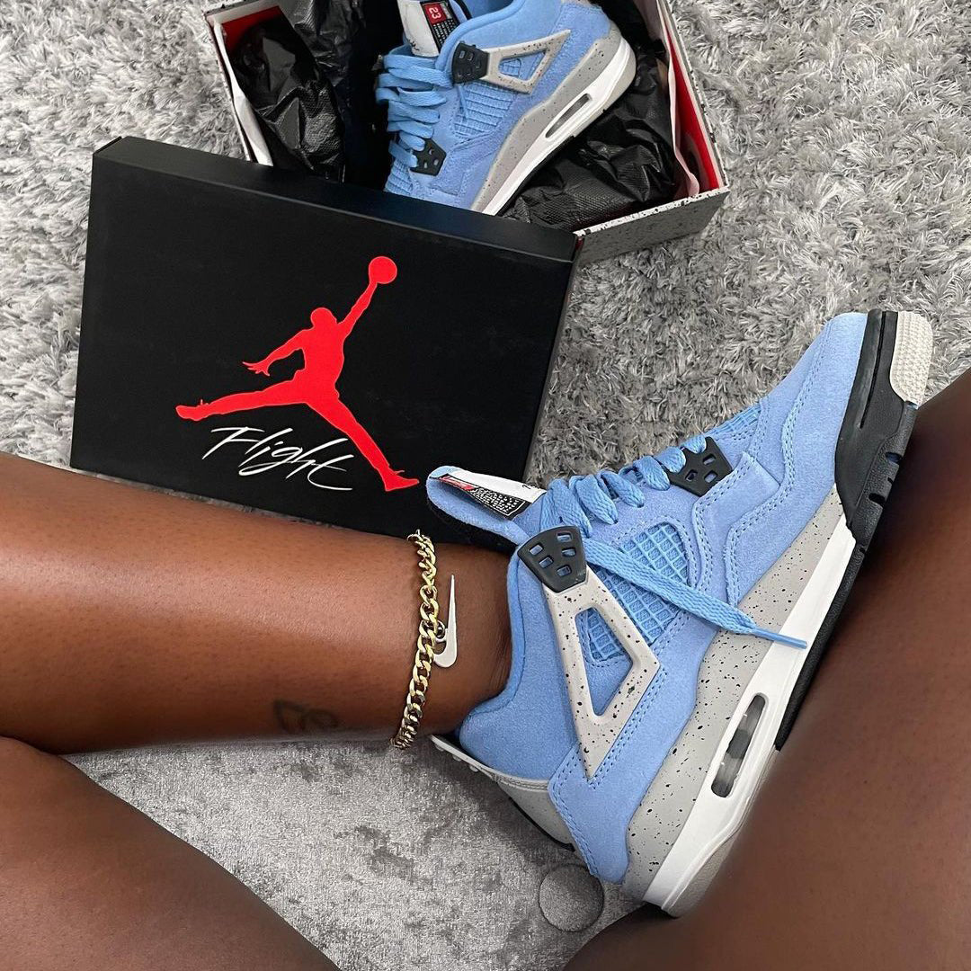 Nike Air Jordan 4 Retro University Blue Sneakers Shoes