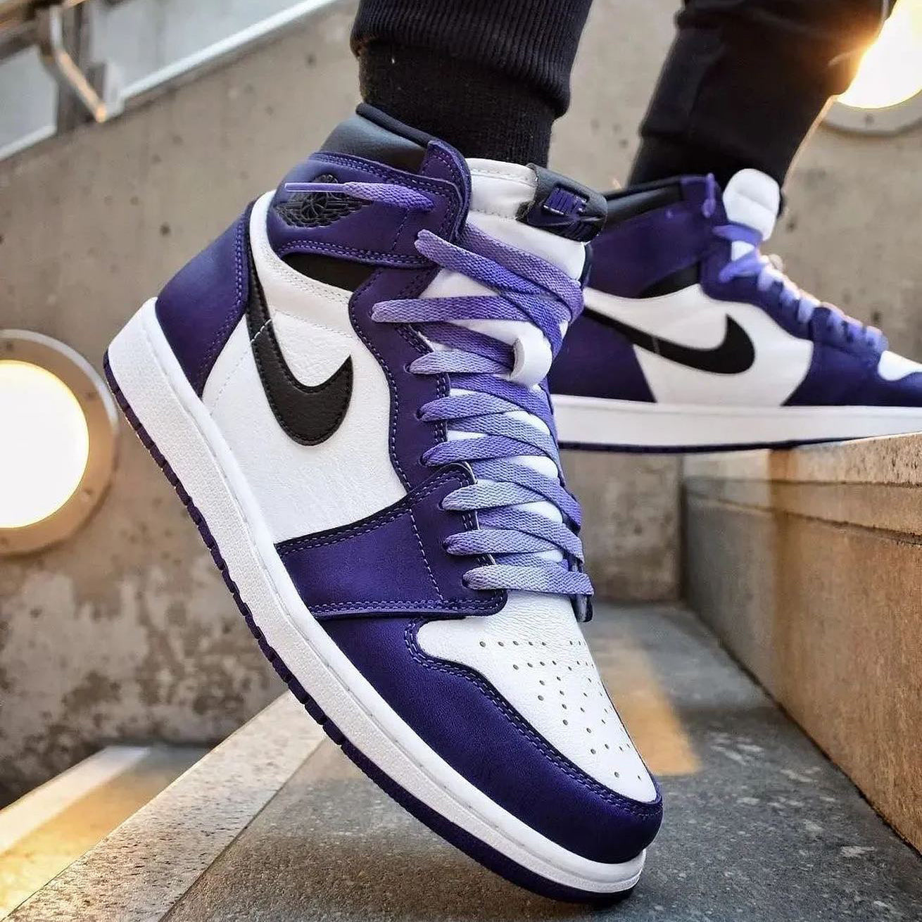 Nike Air Jordan 1 Court Purple Sneakers Shoes