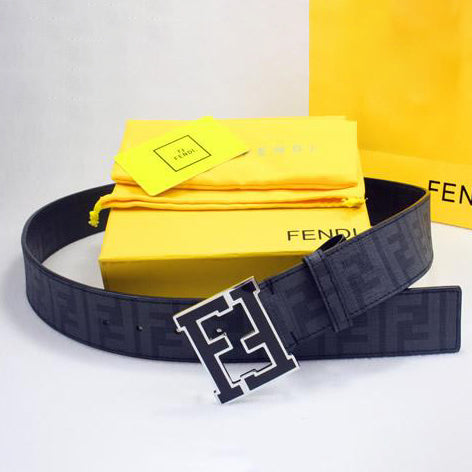 FENDI Woman Men Fashion Smooth Buckle Leather Belt