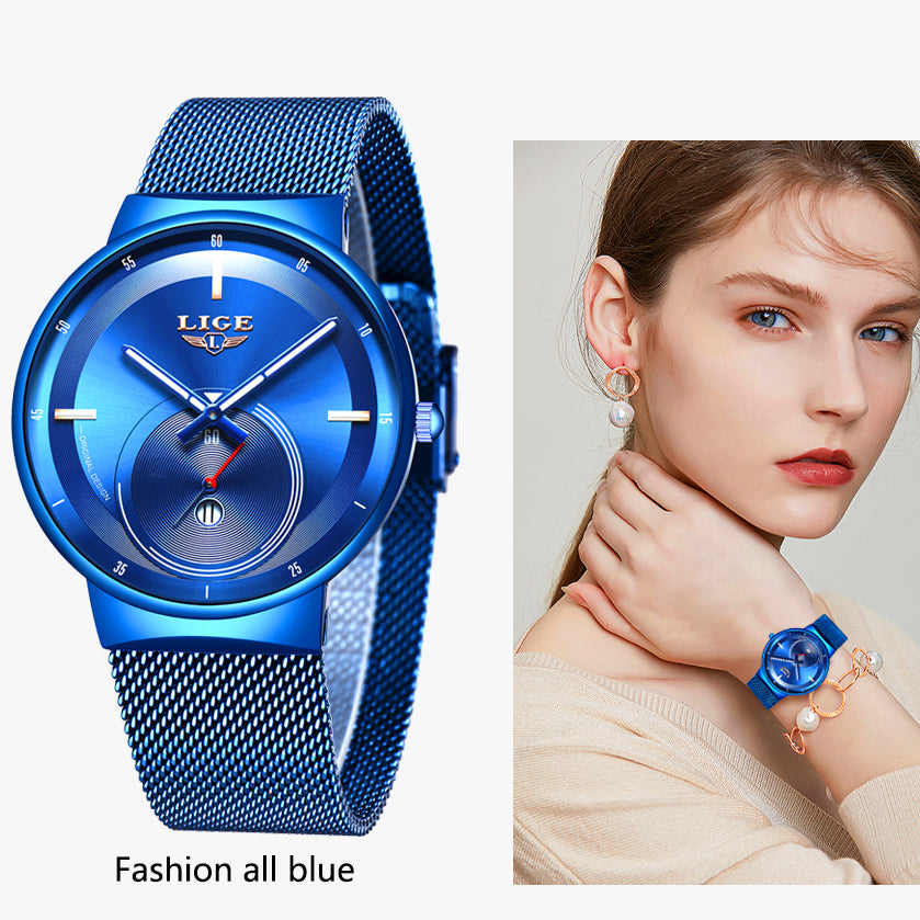 Watch Women Watch Top Brand Luxury Ladies Mesh Belt Ultra-thin Watch Waterproof Quartz Wrist Watch