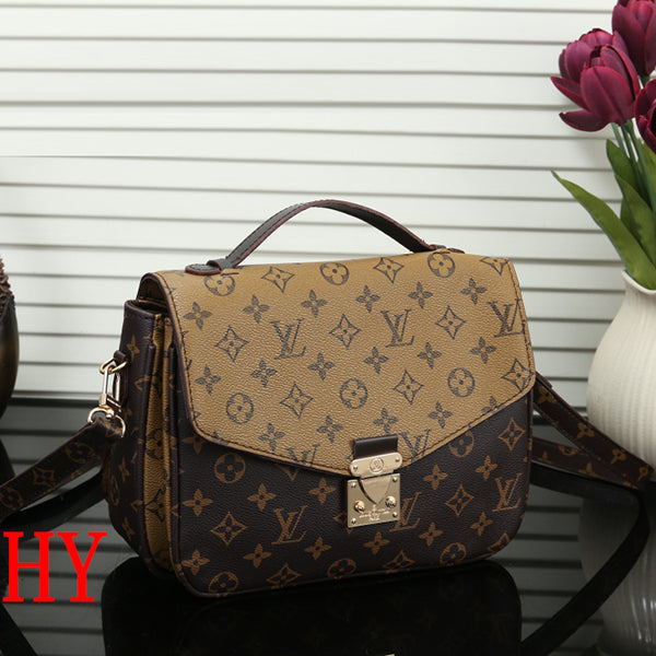 LV Louis Vuitton Women Fashion Leather Crossbody Handbag Satchel