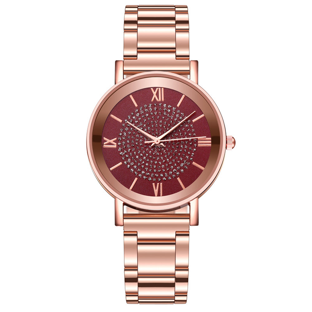 Women Watches Luxury Diamond Rose Gold Ladies Wrist Watches Magnetic Women Bracelet Watch For Female