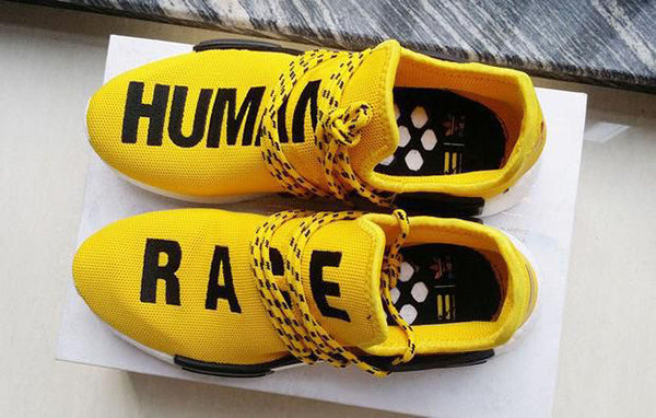 Adidas NMD Human Race Black Leisure Running Sports Shoes Yellow