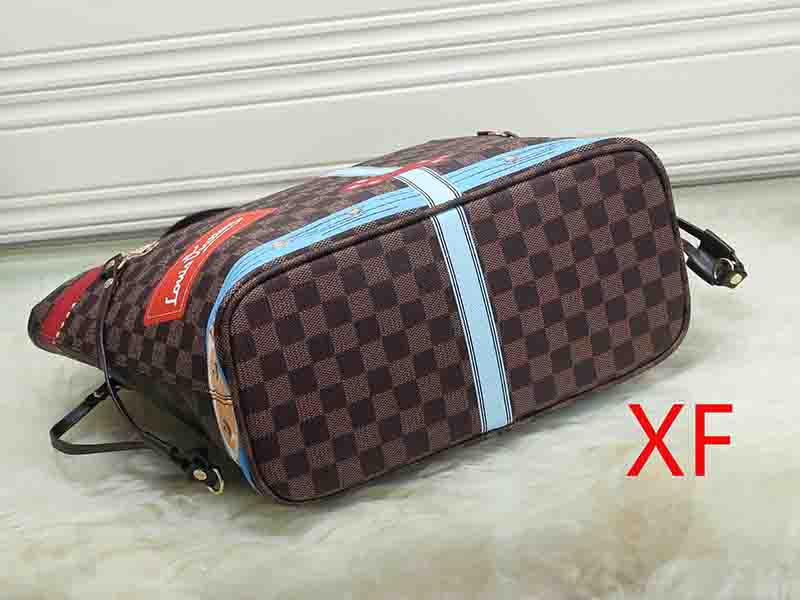 Louis Vuitton LV Fashion Leather Handbag Tote Shoulder Bag Satch