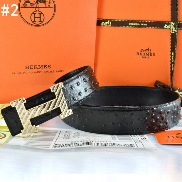 Hermes Popular Woman Men Fashion Smooth Buckle Leather Belt