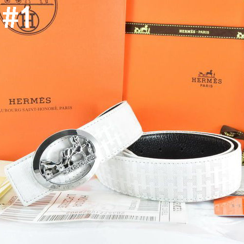 Hermes Popular Woman Men Fashion Smooth Buckle Embossing Leather Belt