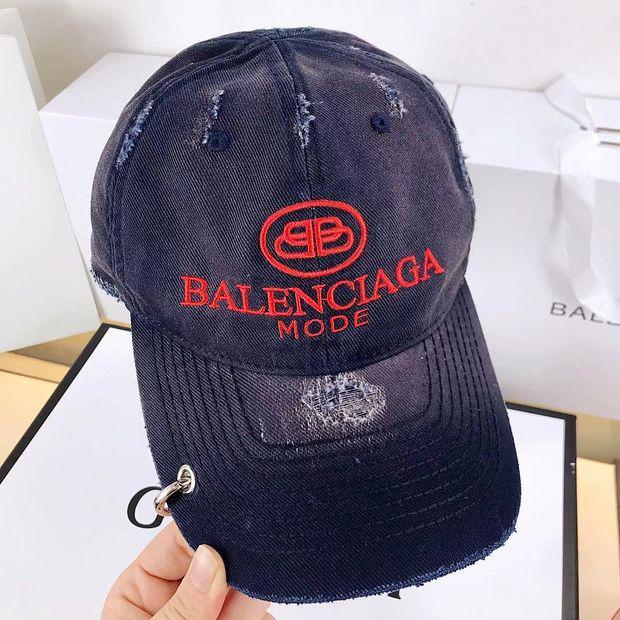 Balenciaga Baseball Caps Fashion Men's And Women's Old Cowboy Hats