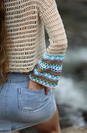 Joplin Crochet Jumper Blues