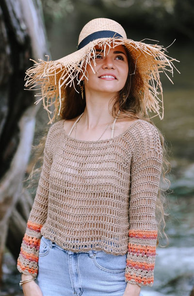 Joplin Crochet Jumper Orange