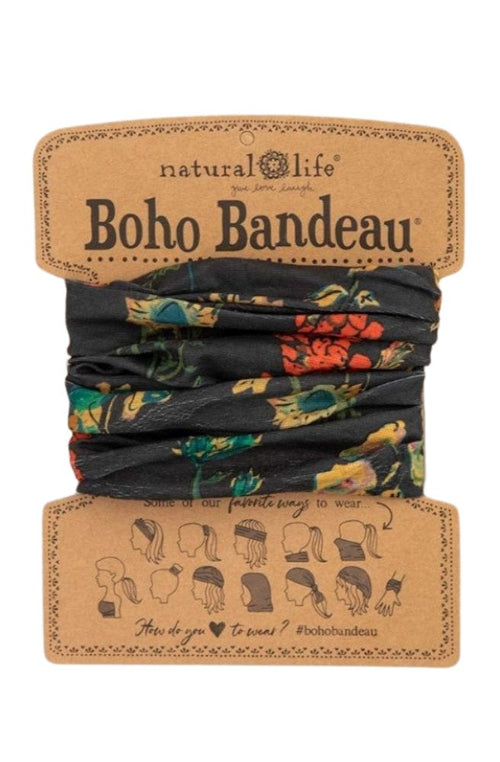 Boho Bandeau Charcoal Floral