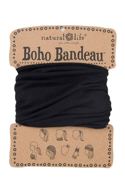 Boho Bandeau Solid Black