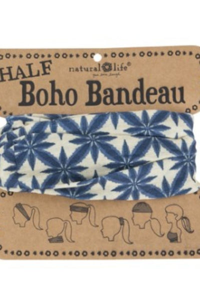 Half Boho Bandeau Navy Cream Bursts