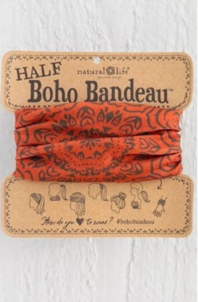 Half Boho Bandeau Rust Cocoa Mandala