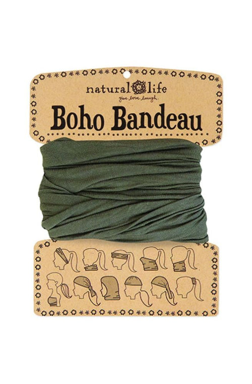 Boho Bandeau Solid Colour Olive