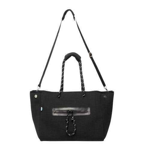 chuchka black neoprene nappy bag