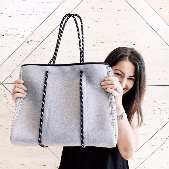 grey neoprene bag - chuhcka