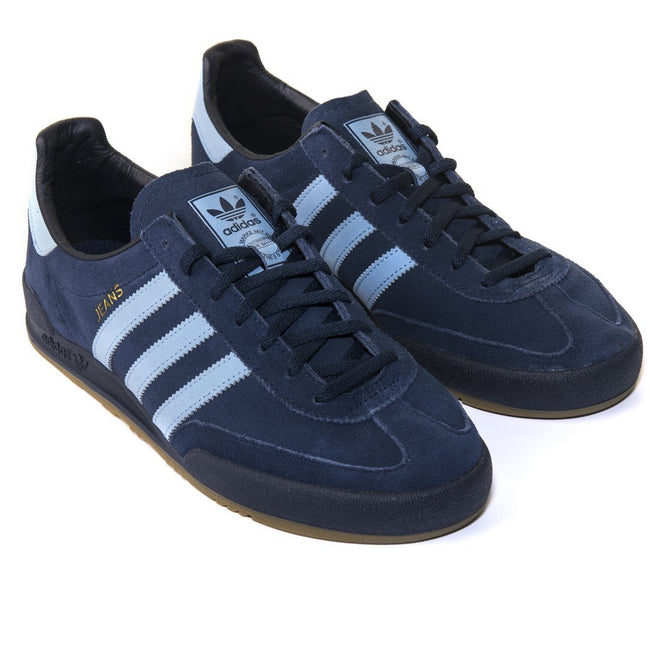 adidas jeans navy trainers