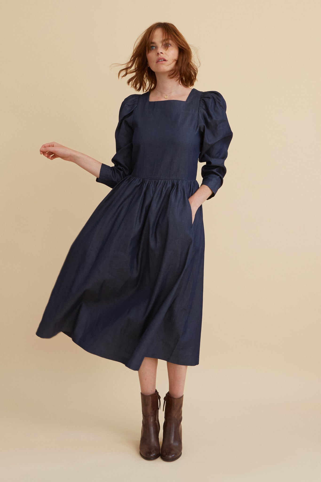 denim house dress