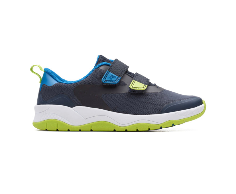 Clarks - Boys Navy Shoe - Clowder Race – Cliffords Footwear