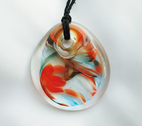 handmade art glass suncatcher