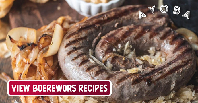 Ayoba Braai Recipes for Boerewors Sausage