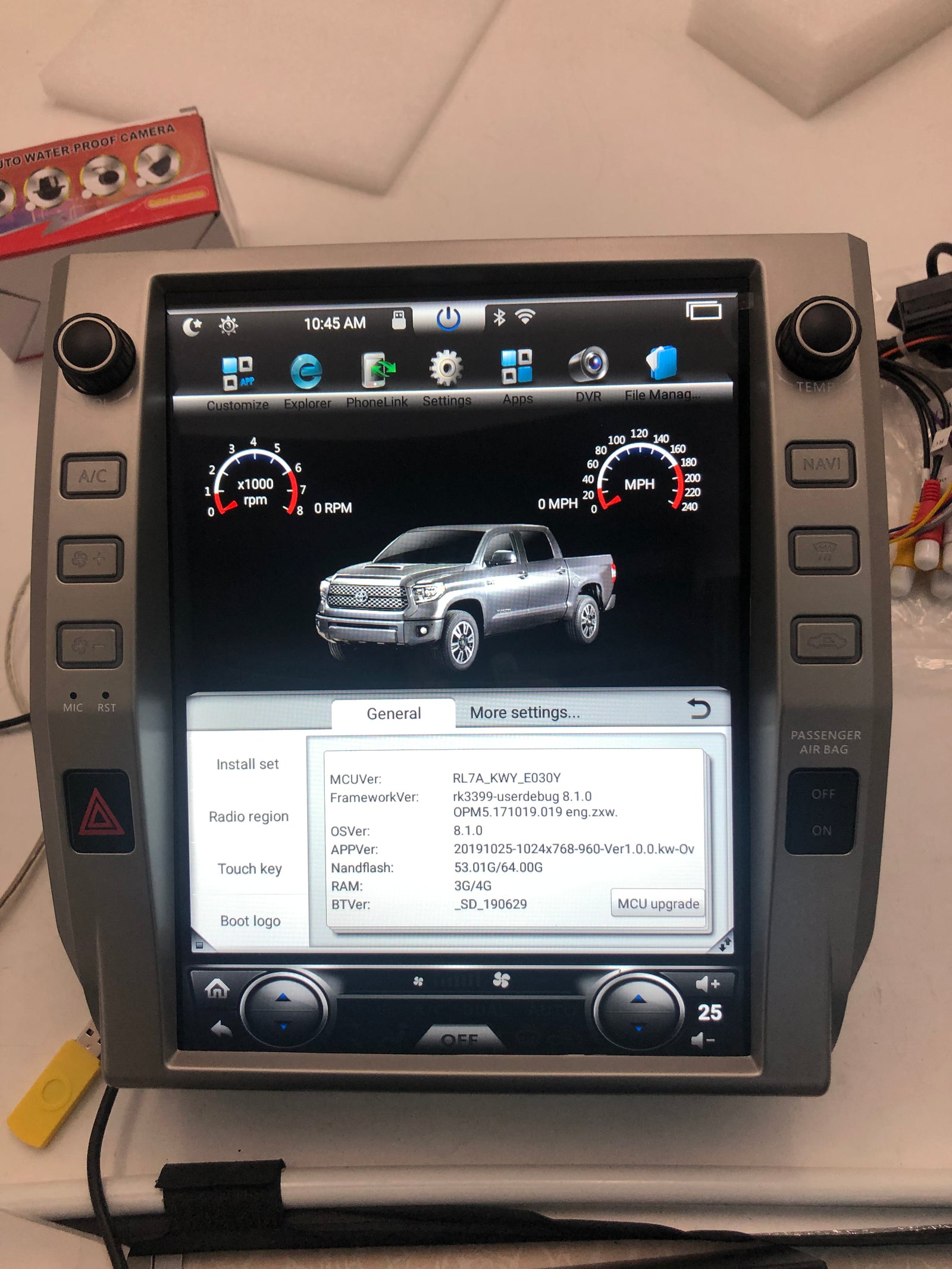 2019 Toyota Tundra 12.1" Android 8.1 4+64 with carplay Navigation