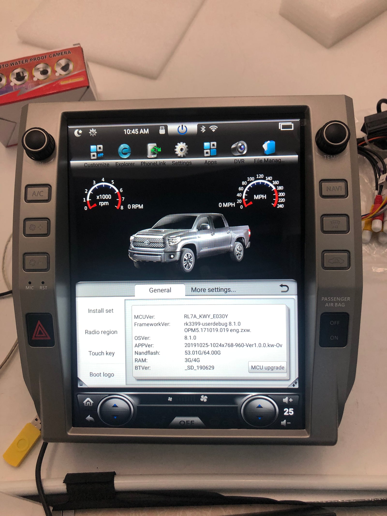 2019 Toyota Tundra 12.1" Android 8.1 4+64 with carplay