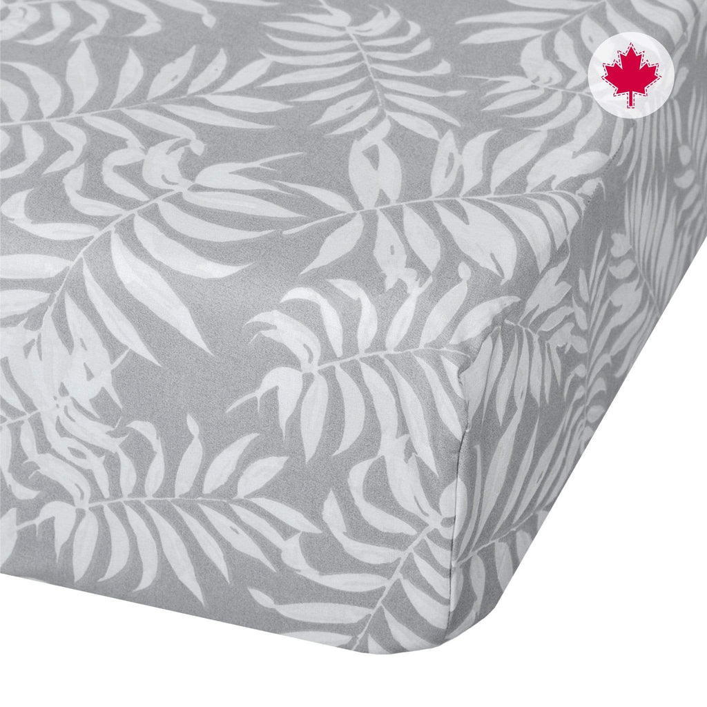 Crib Flat Sheet Tropical Grey Perlimpinpin