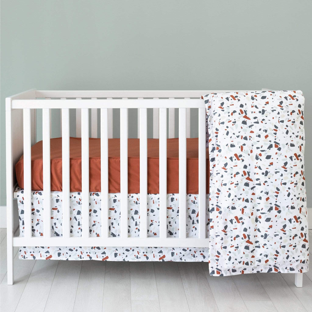 Ensemble Literie Bebe Terrazzo Rouille Perlimpinpin