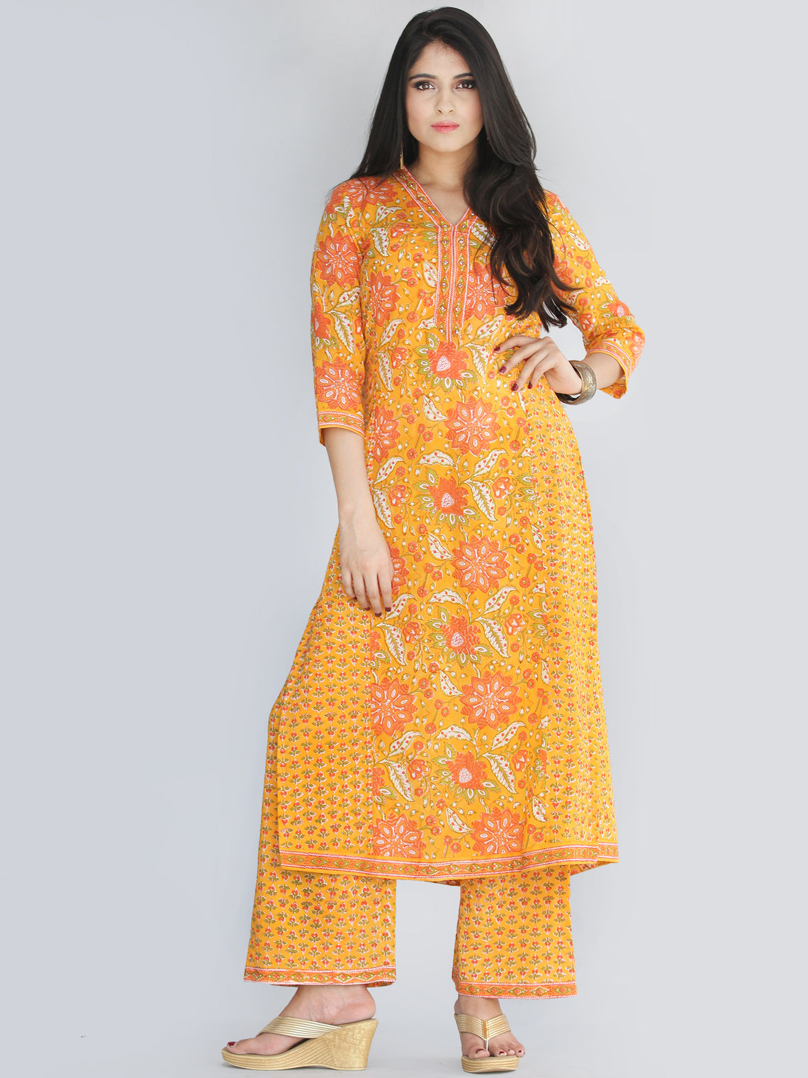 Rozana Gul-Andaz Kurta Palazzo Set - KS01CS2224 – InduBindu