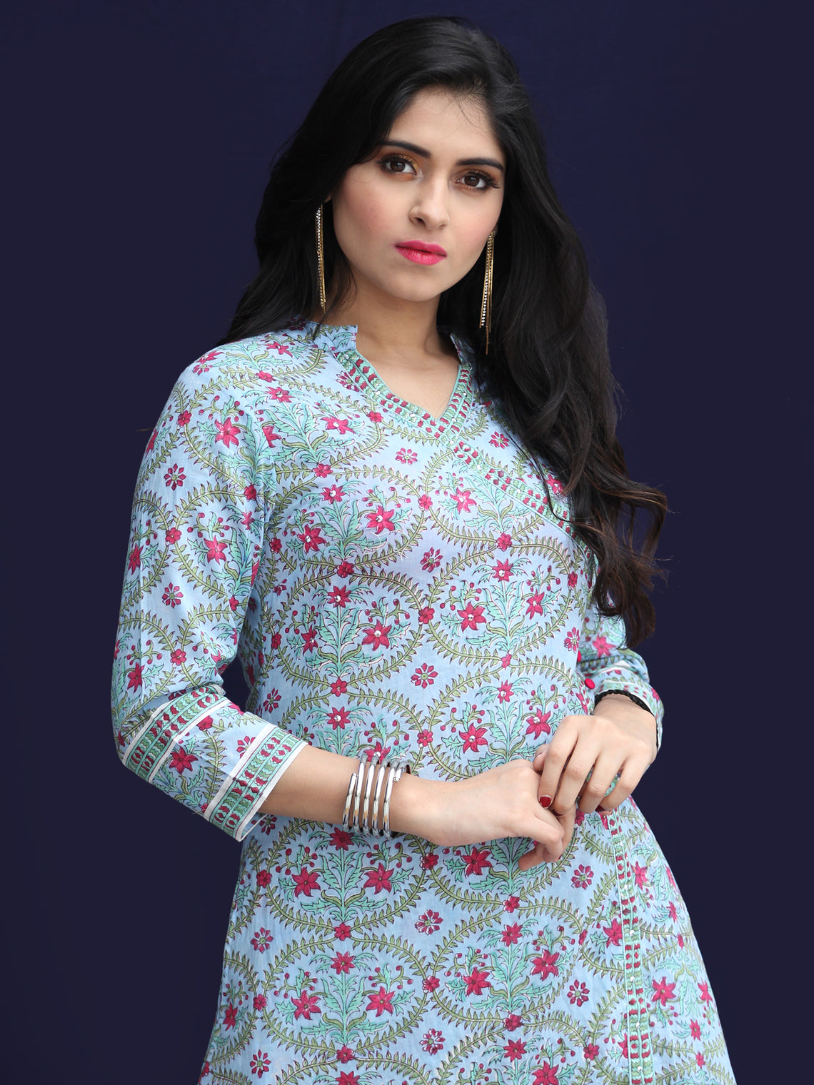 Rozana Sitara Kurta Palazzo Set - KS12AS2165 – InduBindu