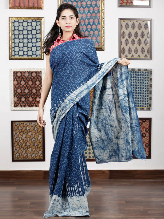 Chanderi Block Print Saree with Blouse – RKG SHOPPING