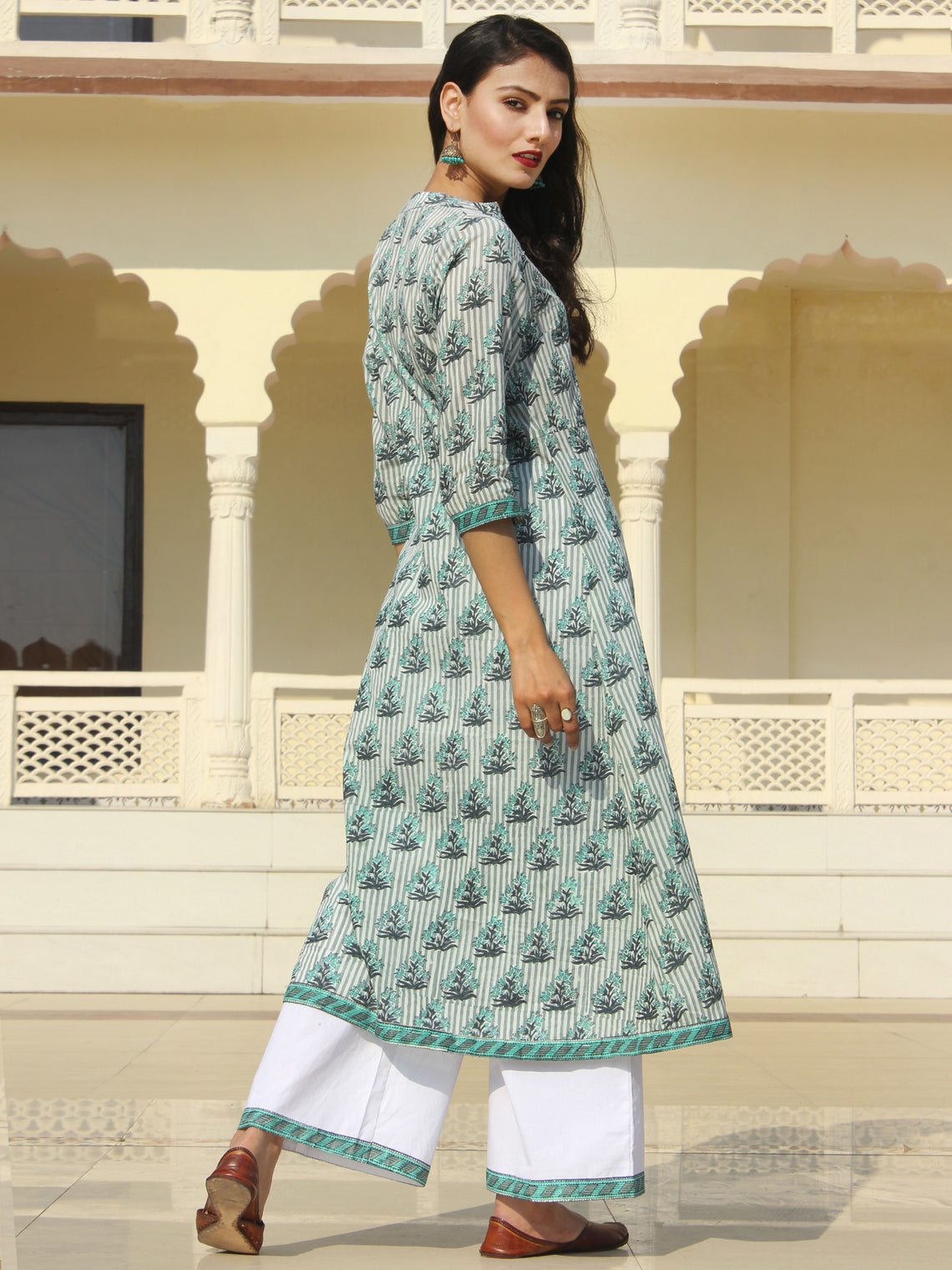 Rozana Jahan Kurta Palazzo Set - KS08AS2192 – InduBindu