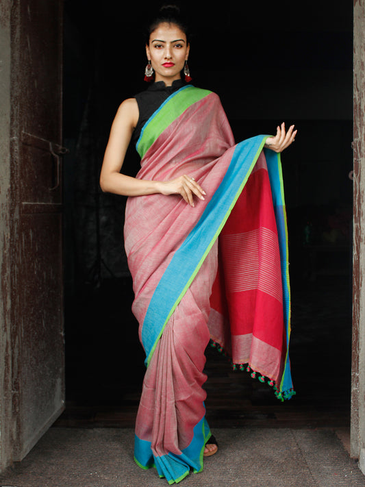 Grey Saree in Chiffon Shimmer with Artificial Swarovski Work...